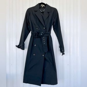 Black Swing Trench Coat
